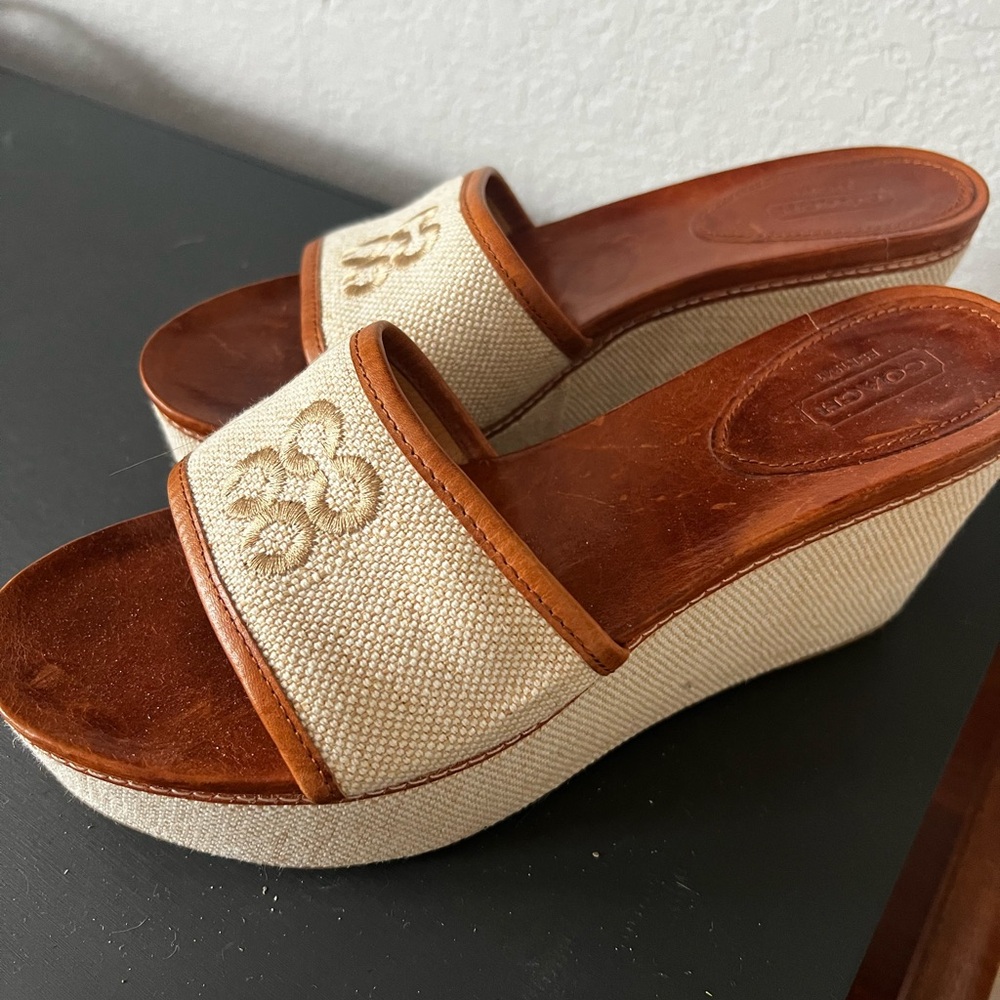 Summer Coach Wedges Size 8